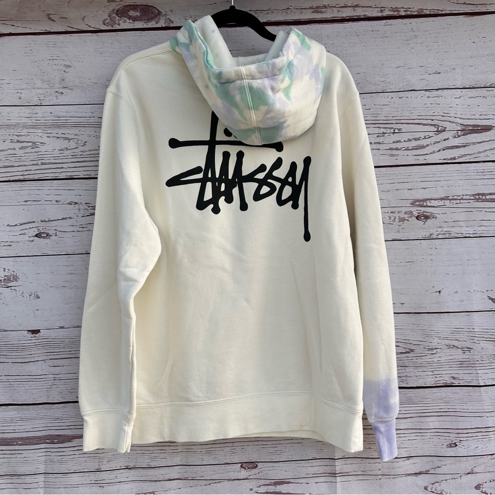 Stussy New Stussy Basic Natural Tie Dye Hoodie Medium